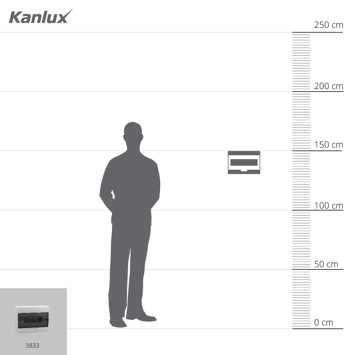 Kanlux DB-series distribution board DB 3833