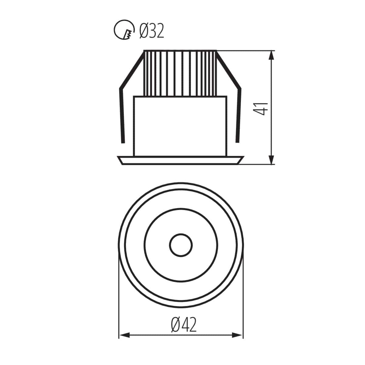 Kanlux LED mirror light fitting HAXA 8103