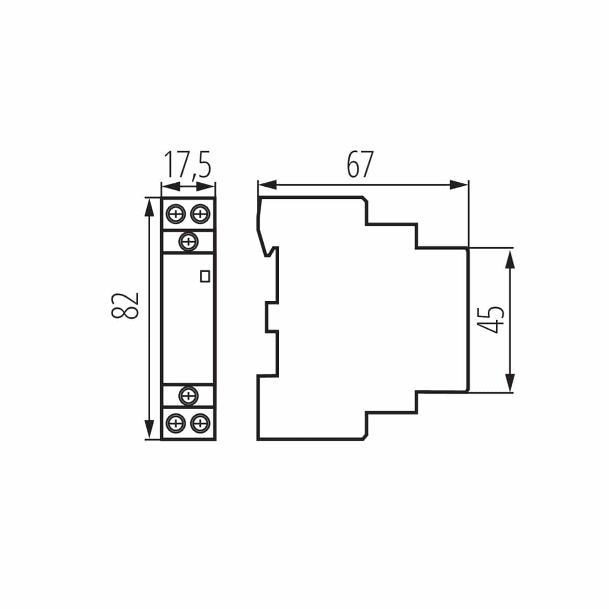 Kanlux Modular contactor, 230 VAC control voltage KMC 23244