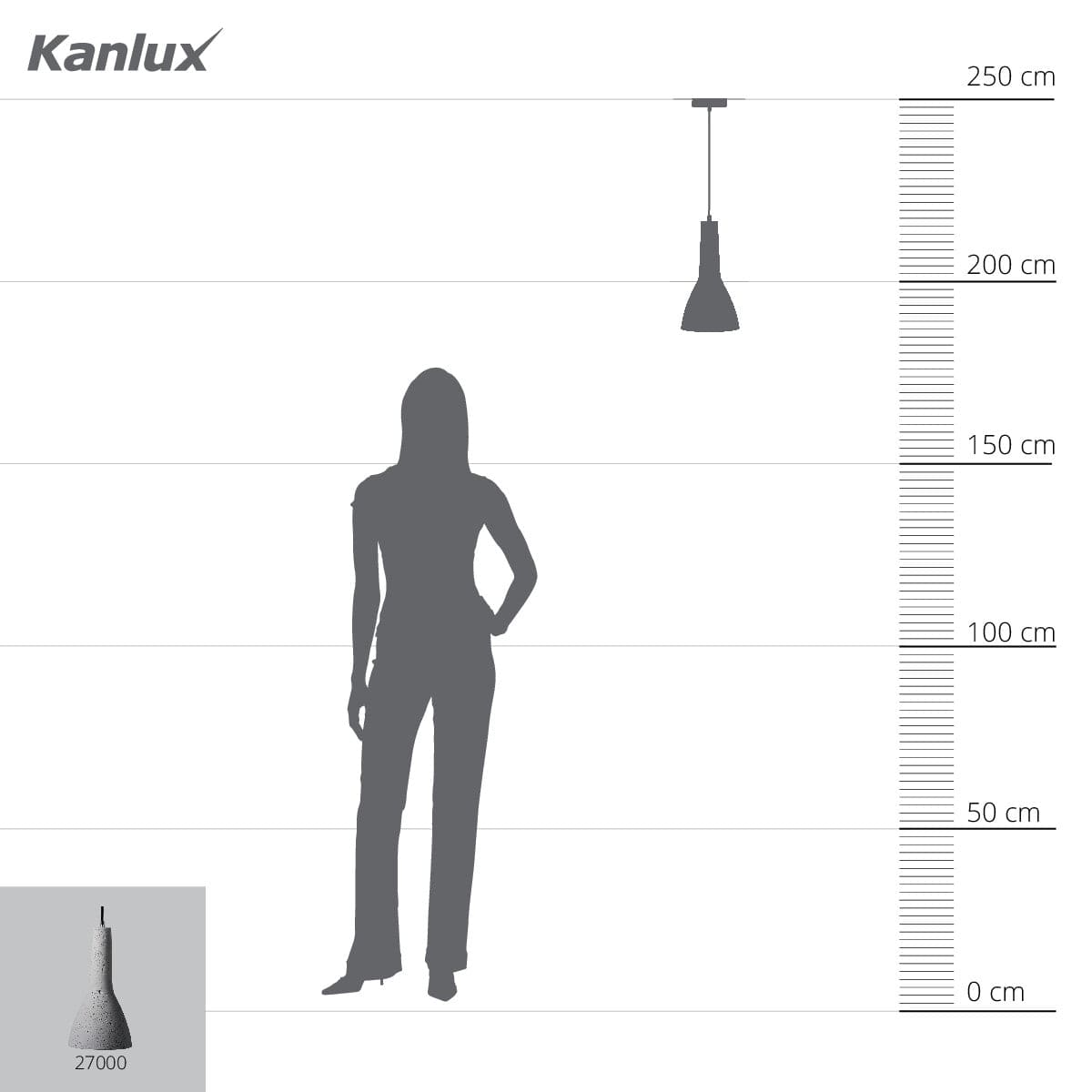 Kanlux Pendant lamp ETISSA 27000
