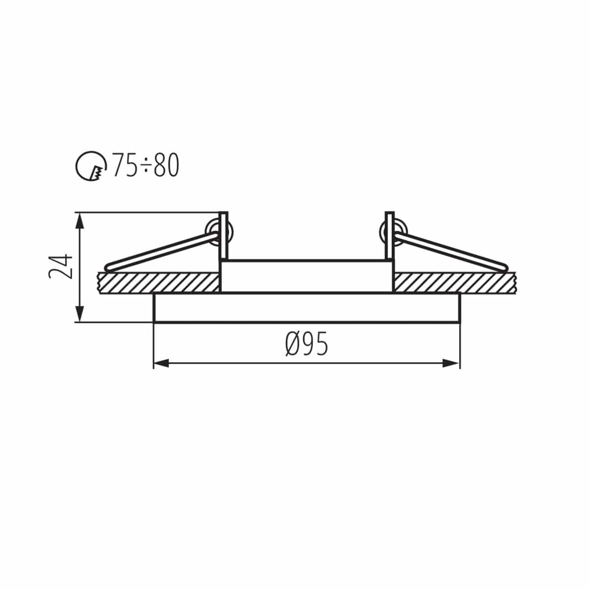 Kanlux Ring for spotlight fittings MORTA DT 26717