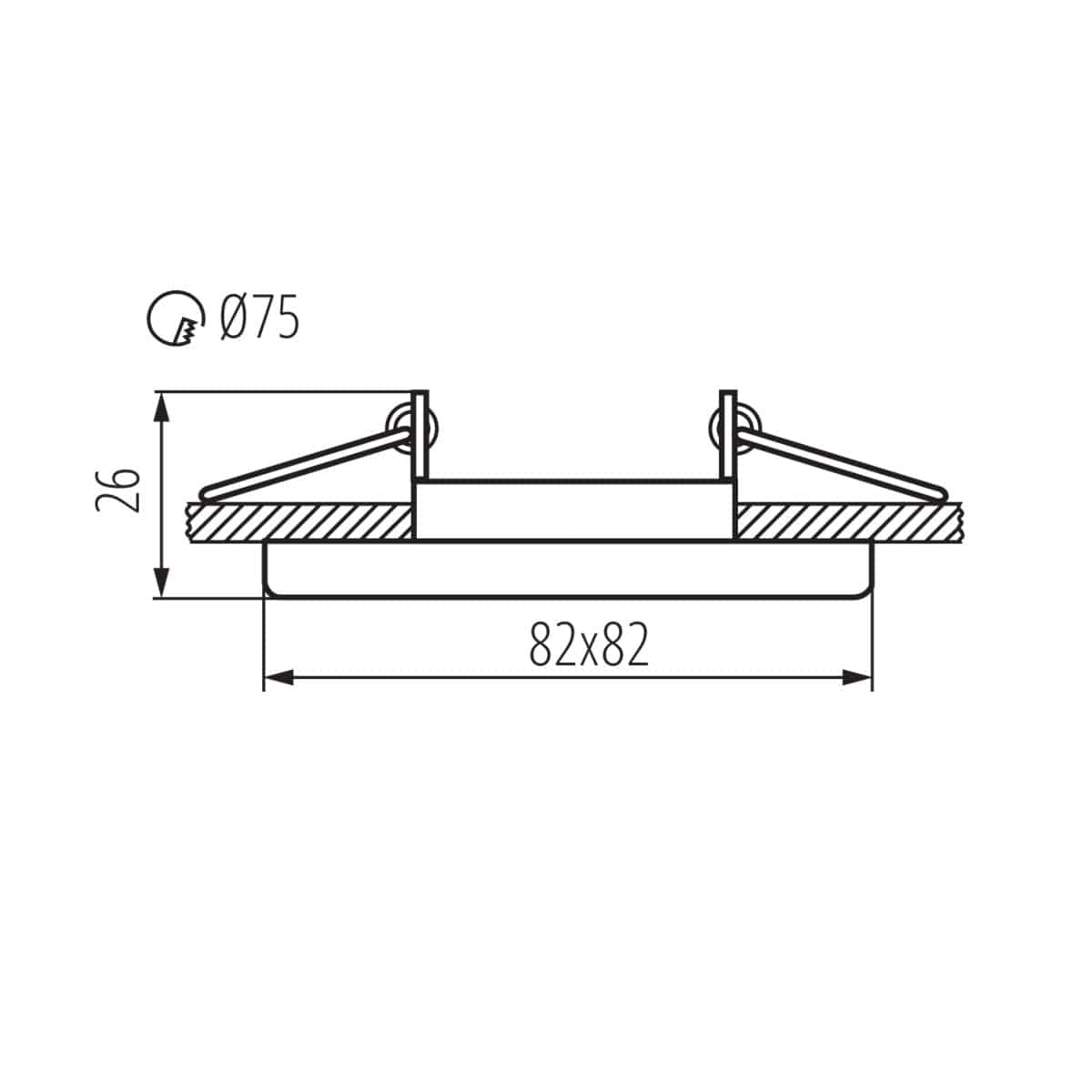 Kanlux Ring for spotlight fittings NESTA 26752
