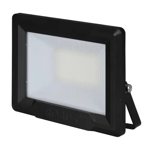 Robus Hilume 20W LED Floodlight Black 4000K c/w 1m Flex