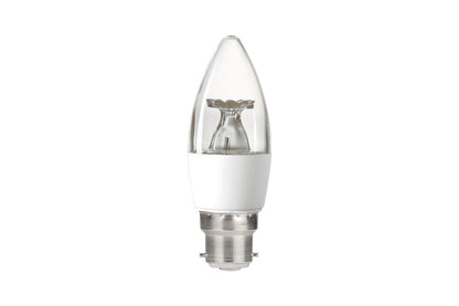 CANDLE BULB B22 470LM 4.9W 4000K NON-DIMM 240 BEAM CLEAR INTEGRAL - ILCANDB22NE083