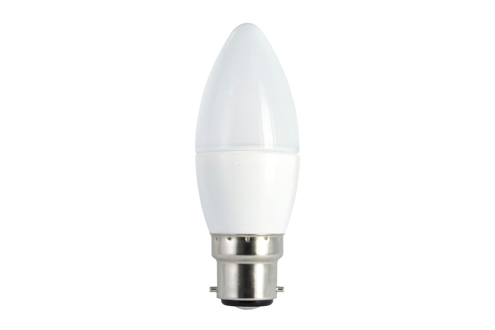 CANDLE BULB B22 470LM 4.9W 4000K DIMMABLE 280 BEAM FROSTED INTEGRAL - ILCANDB22DE092
