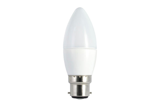 CANDLE BULB B22 470LM 4.9W 4000K DIMMABLE 280 BEAM FROSTED INTEGRAL - ILCANDB22DE092
