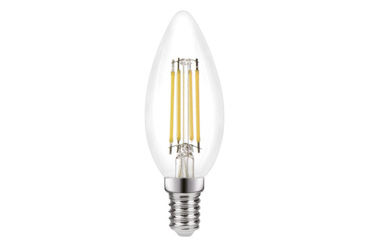 OMNI FILAMENT CANDLE BULB E14 470LM 4.2W 4000K DIMMABLE 320 BEAM CLEAR FULL GLASS INTEGRAL - ILCANDE14DE077