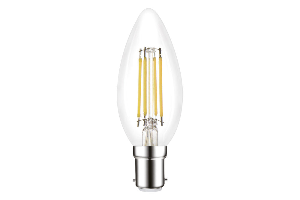 OMNI FILAMENT CANDLE BULB B15 470LM 4.2W 4000K DIMMABLE 320 BEAM CLEAR FULL GLASS INTEGRAL - ILCANDB15DE078