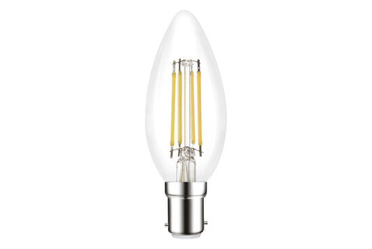 OMNI FILAMENT CANDLE BULB B15 470LM 4.2W 4000K DIMMABLE 320 BEAM CLEAR FULL GLASS INTEGRAL - ILCANDB15DE078