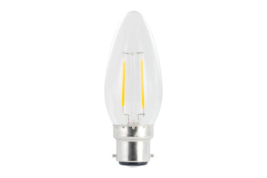 OMNI FILAMENT CANDLE BULB B22 250LM 2.0W 4000K NON-DIMM 320 BEAM CLEAR INTEGRAL - ILCANDB22NE070