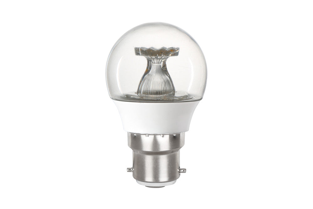 GOLF BALL BULB B22 470LM 4.9W 4000K NON-DIMM 220 BEAM CLEAR INTEGRAL - ILGOLFB22NE077