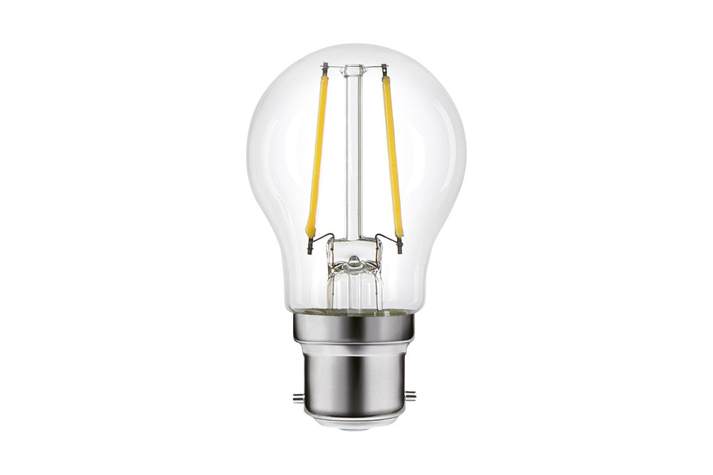 OMNI FILAMENT GOLF BALL BULB B22 250LM 2W 4000K NON-DIMM 320 BEAM CLEAR INTEGRAL - ILGOLFB22NE065