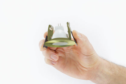 EVOFIRE MINI FIRE RATED DOWNLIGHT 45MM CUTOUT IP65 ANTIQUE BRASS ROUND INTEGRAL - ILDLFR45D041