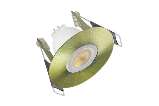EVOFIRE MINI FIRE RATED DOWNLIGHT 45MM CUTOUT IP65 ANTIQUE BRASS ROUND INTEGRAL - ILDLFR45D041