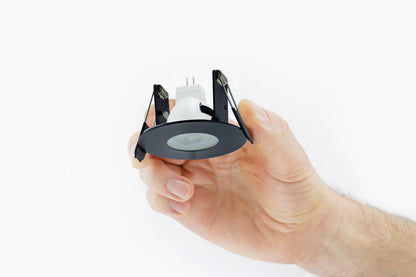 EVOFIRE MINI FIRE RATED DOWNLIGHT 45MM CUTOUT IP65 BLACK ROUND INTEGRAL - ILDLFR45D040