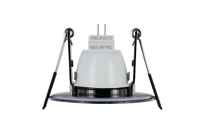 EVOFIRE MINI FIRE RATED DOWNLIGHT 45MM CUTOUT IP65 BLACK CHROME ROUND INTEGRAL - ILDLFR45D051