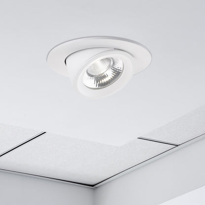 ACCENTPLUS SCOOP ADJUSTABLE DOWNLIGHT 13.5W 1620LM 120LM/W 3000K CRI90 92MM CUTOUT 36 BEAM WHITE 36VDC 350MA - NO DRIVER - ILDL92SC001