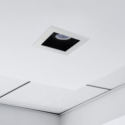 ACCENTPLUS GIMBAL DOWNLIGHT FOR 1 X LED GU10 90X90MM CUTOUT FRONT BULB ENTRY ±30° TILTABLE 365° ADJUSTMENT - ILDL90N015