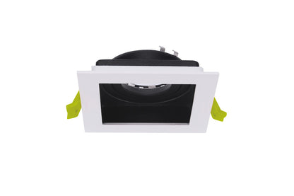 ACCENTPLUS GIMBAL DOWNLIGHT FOR 1 X LED GU10 90X90MM CUTOUT FRONT BULB ENTRY ±30° TILTABLE 365° ADJUSTMENT - ILDL90N015