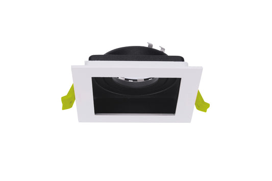 ACCENTPLUS GIMBAL DOWNLIGHT FOR 1 X LED GU10 90X90MM CUTOUT FRONT BULB ENTRY ±30° TILTABLE 365° ADJUSTMENT - ILDL90N015