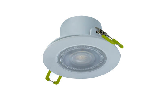 COMPACT ECO LED DOWNLIGHT IP65 FIXED 5.5W 550LM 4000K 100LM/W 38 DEG BEAM DIMMABLE 68MM CUT OUT - ILDL68G002