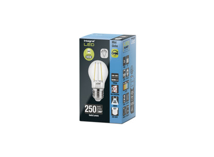 OMNI FILAMENT GOLF BALL BULB E27 250LM 2W 4000K NON-DIMM 320 BEAM CLEAR INTEGRAL - ILGOLFE27NE067