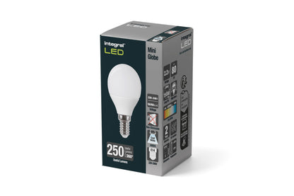 GOLF BALL BULB E14 250LM 2.2W 4000K NON-DIMM 240 BEAM FROSTED INTEGRAL - ILGOLFE14NE083