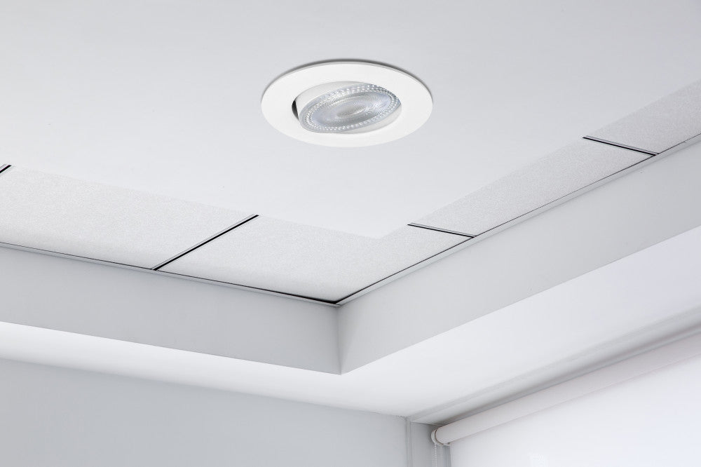 COMPACT ECO LED DOWNLIGHT IP44 30 DEG TILTABLE 5.5W 550LM 4000K 100LM/W 38 DEG BEAM DIMMABLE 68MM CUT OUT - ILDL68G005