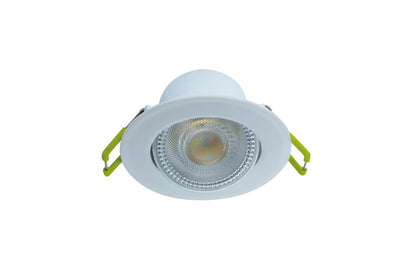 COMPACT ECO LED DOWNLIGHT IP44 30 DEG TILTABLE 5.5W 550LM 4000K 100LM/W 38 DEG BEAM DIMMABLE 68MM CUT OUT - ILDL68G005