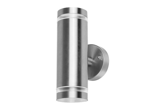 OUTDOOR STAINLESS STEEL UP AND DOWN WALL LIGHT IP65 2xGU10 STEEL INTEGRAL - ILDED041