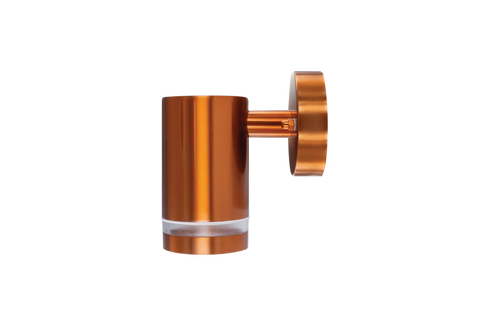 OUTDOOR STAINLESS STEEL DOWN WALL LIGHT IP65 1xGU10 COPPER INTEGRAL - ILDED040