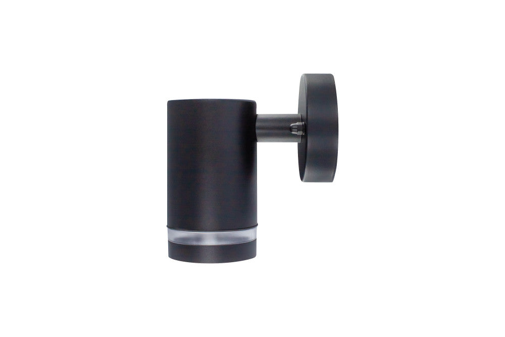OUTDOOR STAINLESS STEEL DOWN WALL LIGHT IP65 1xGU10  BLACK INTEGRAL - ILDED039