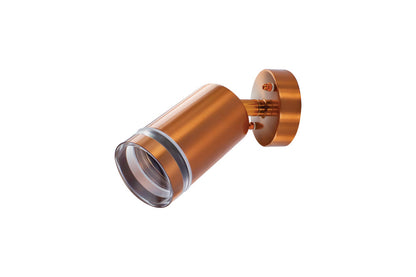 OUTDOOR STAINLESS STEEL ADJUSTABLE WALL SPOTLIGHT LIGHT IP65 1xGU10 COPPER INTEGRAL - ILDED055
