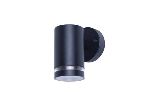 OUTDOOR STAINLESS STEEL DOWN WALL LIGHT IP65 1xGU10  BLACK INTEGRAL - ILDED039