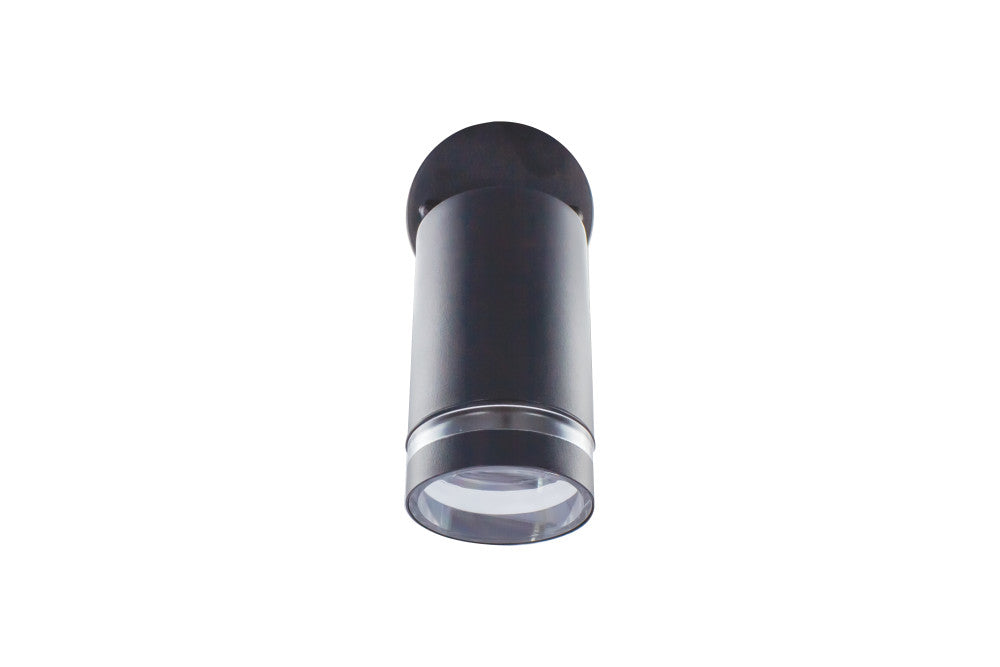 OUTDOOR STAINLESS STEEL ADJUSTABLE WALL SPOTLIGHT LIGHT IP65 1xGU10 BLACK INTEGRAL - ILDED054