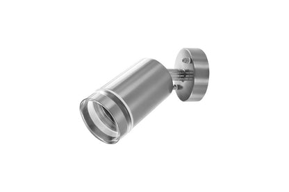 OUTDOOR STAINLESS STEEL ADJUSTABLE WALL SPOTLIGHT LIGHT IP65 1xGU10 STEEL INTEGRAL - ILDED053