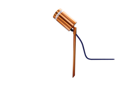 OUTDOOR STAINLESS STEEL SPIKE SPOTLIGHT IP65 1xGU10 COPPER INTEGRAL - ILDED052