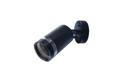 OUTDOOR STAINLESS STEEL ADJUSTABLE WALL SPOTLIGHT LIGHT IP65 1xGU10 BLACK INTEGRAL - ILDED054