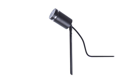 OUTDOOR STAINLESS STEEL SPIKE SPOTLIGHT IP65 1xGU10 BLACK INTEGRAL - ILDED051