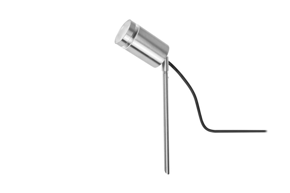 OUTDOOR STAINLESS STEEL SPIKE SPOTLIGHT IP65 1xGU10 STEEL INTEGRAL - ILDED050