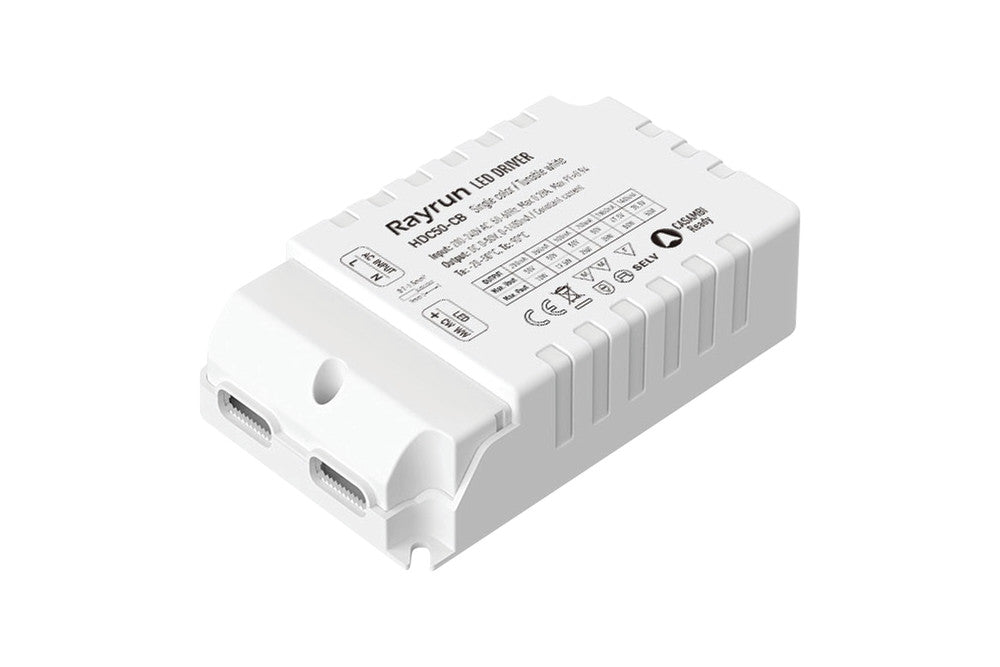 CONSTANT CURRENT DRIVER CASAMBI CCT-TUNABLE 50W 200-1400MA IP20 0-50VDC OUTPUT - ILCTCAS-HDC50CB-E