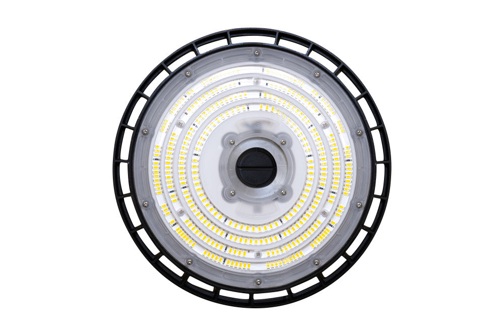PERFORM PRO MAX CIRCULAR HIGH BAY 90W/120W/150W 80CRI 180LM/W IP65 IK08 26880LM 4000K 90° DIMMABLE ZHAGA 18 SENSOR READY - ILHBC351