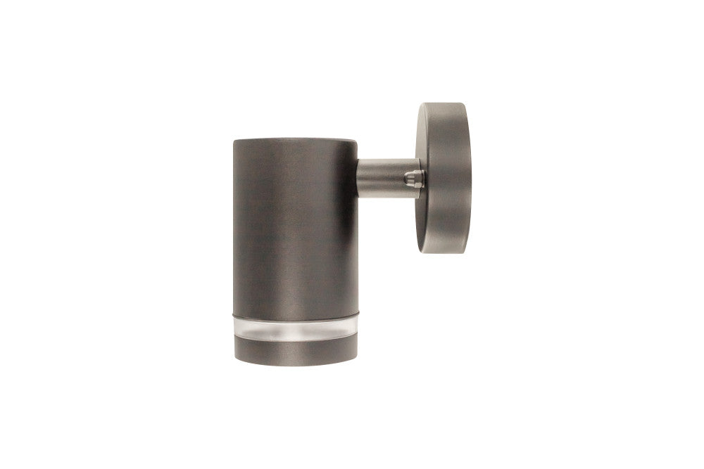 OUTDOOR STAINLESS STEEL DOWN WALL LIGHT IP65 1xGU10 ANTHRACITE GREY INTEGRAL - ILDED059