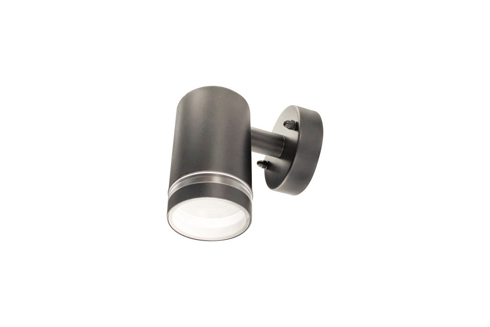 OUTDOOR STAINLESS STEEL DOWN WALL LIGHT IP65 1xGU10 ANTHRACITE GREY INTEGRAL - ILDED059