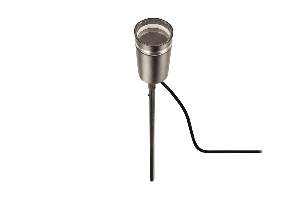 OUTDOOR STAINLESS STEEL SPIKE SPOTLIGHT IP65 1xGU10 ANTHRACITE GREY INTEGRAL - ILDED064