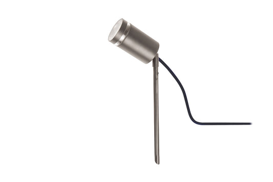 OUTDOOR STAINLESS STEEL SPIKE SPOTLIGHT IP65 1xGU10 ANTHRACITE GREY INTEGRAL - ILDED064