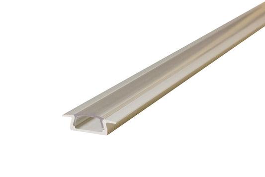 PROFILE ALUMINIUM RECESSED 1M CLEAR CLIP-IN DIFFUSER 22 X 6MM INCLUDE 2 ENDCAPS AND 2 MOUNTING BRACKETS - ILPFR197
