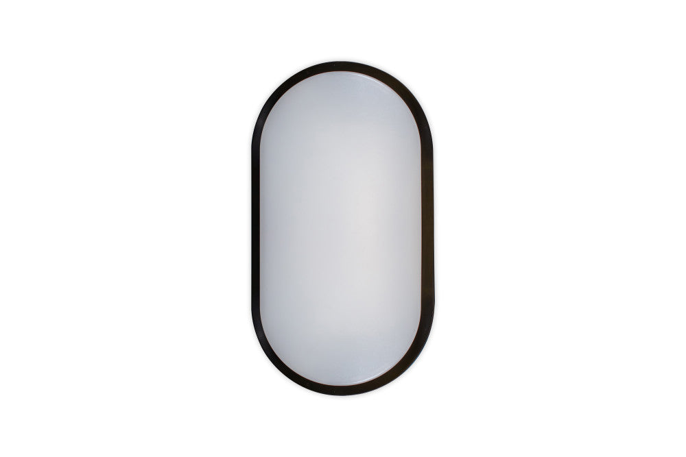 TOUGH SHELL COMPACT OVAL BULKHEAD 213X120MM 10W 1100LM 3000/4000/6000K SWITCHABLE CCT IP65 IK10 110LM/W INLUDING WHITE AND BLACK BEZELS INTEGRAL LED - ILBHP004