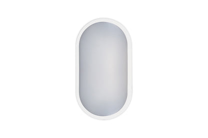 TOUGH SHELL COMPACT OVAL BULKHEAD 213X120MM 10W 1100LM 3000/4000/6000K SWITCHABLE CCT IP65 IK10 110LM/W INLUDING WHITE AND BLACK BEZELS INTEGRAL LED - ILBHP004