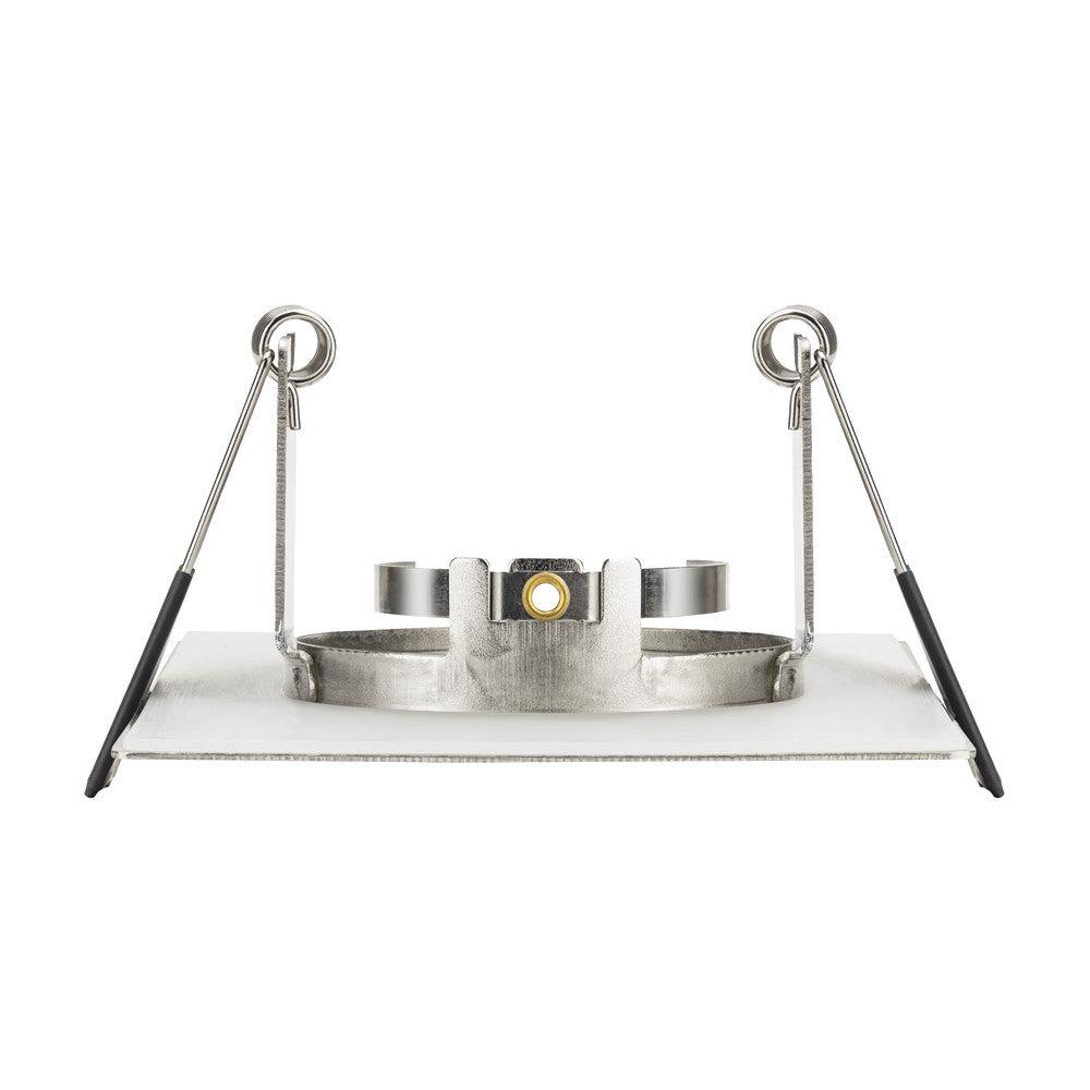 EVOFIRE FIRE RATED DOWNLIGHT 70MM CUTOUT IP65 SATIN NICKEL SQUARE +GU10 HOLDER INTEGRAL - ILDLFR70D008